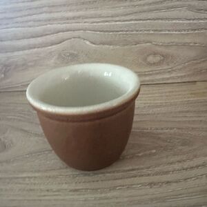 Vintage Hall, Brown ceramic custard dish